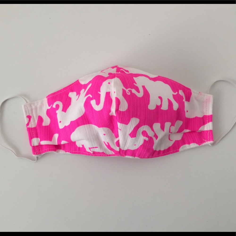 NEW HANDMADE LILLY PULITZER TUSK IN THE SUN FABRIC MASK